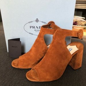 Prada Gorgeous Suede Sandals